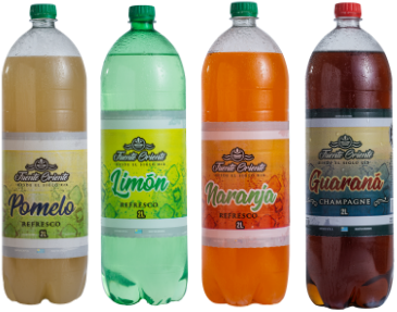 botellas de bebidas Fuente Oriente